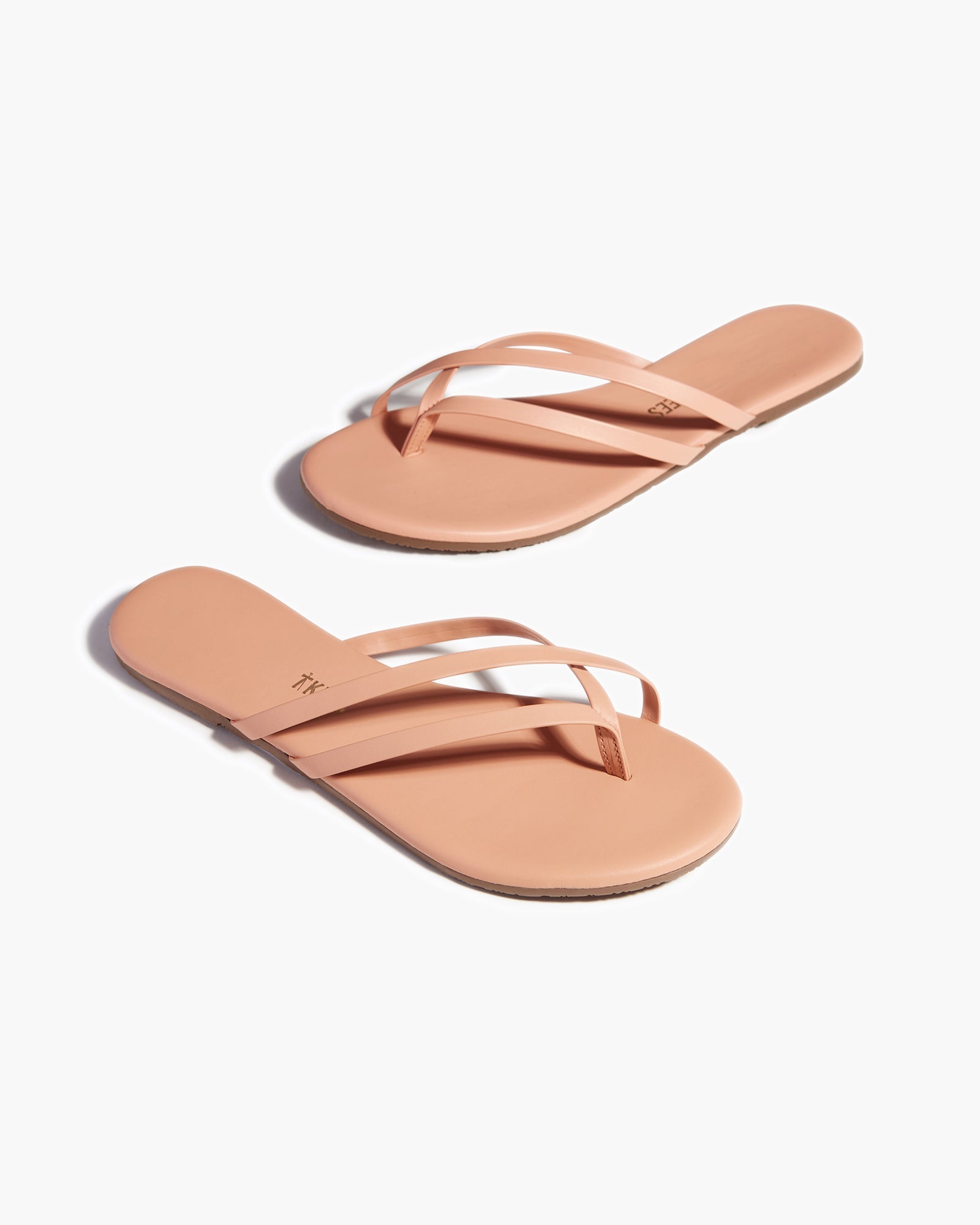 Beige Women's TKEES Liri Flip Flops | 6930752-BS