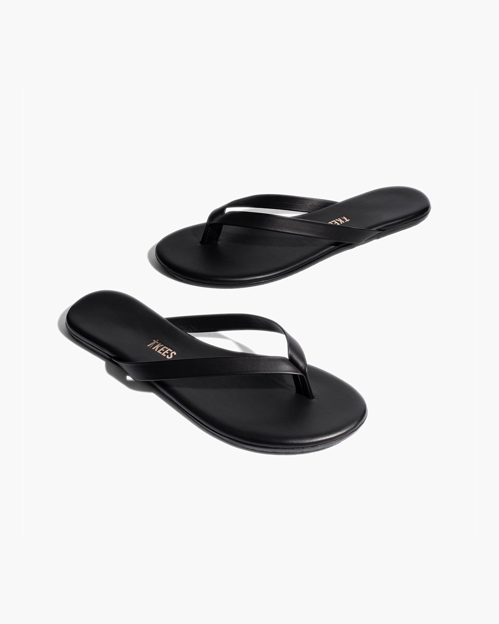 Black Women's TKEES Boyfriend Vegan Flip Flops | 6814570-LC