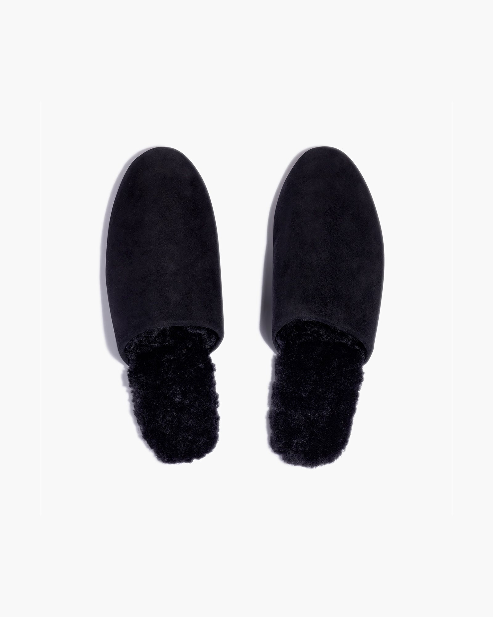 Black Women\'s TKEES Ines Shearling Slides | 3160547-FA