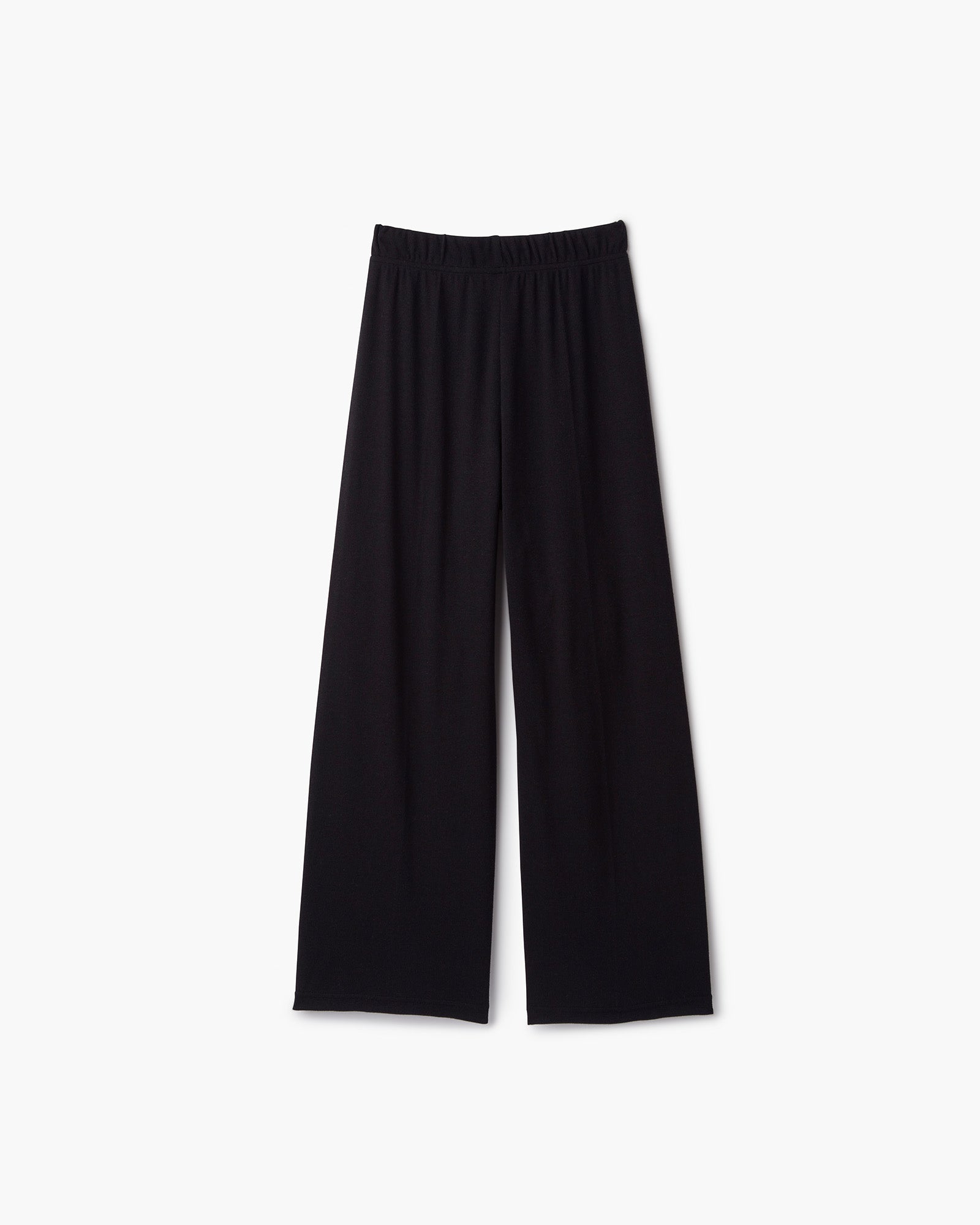 Black Women\'s TKEES Light Rib Culotte Pants | 1820934-VZ