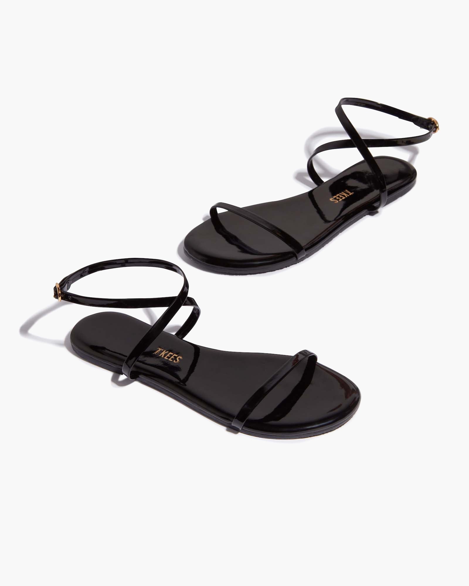 Black Women's TKEES MJ Glosses Sandals | 8693274-CT