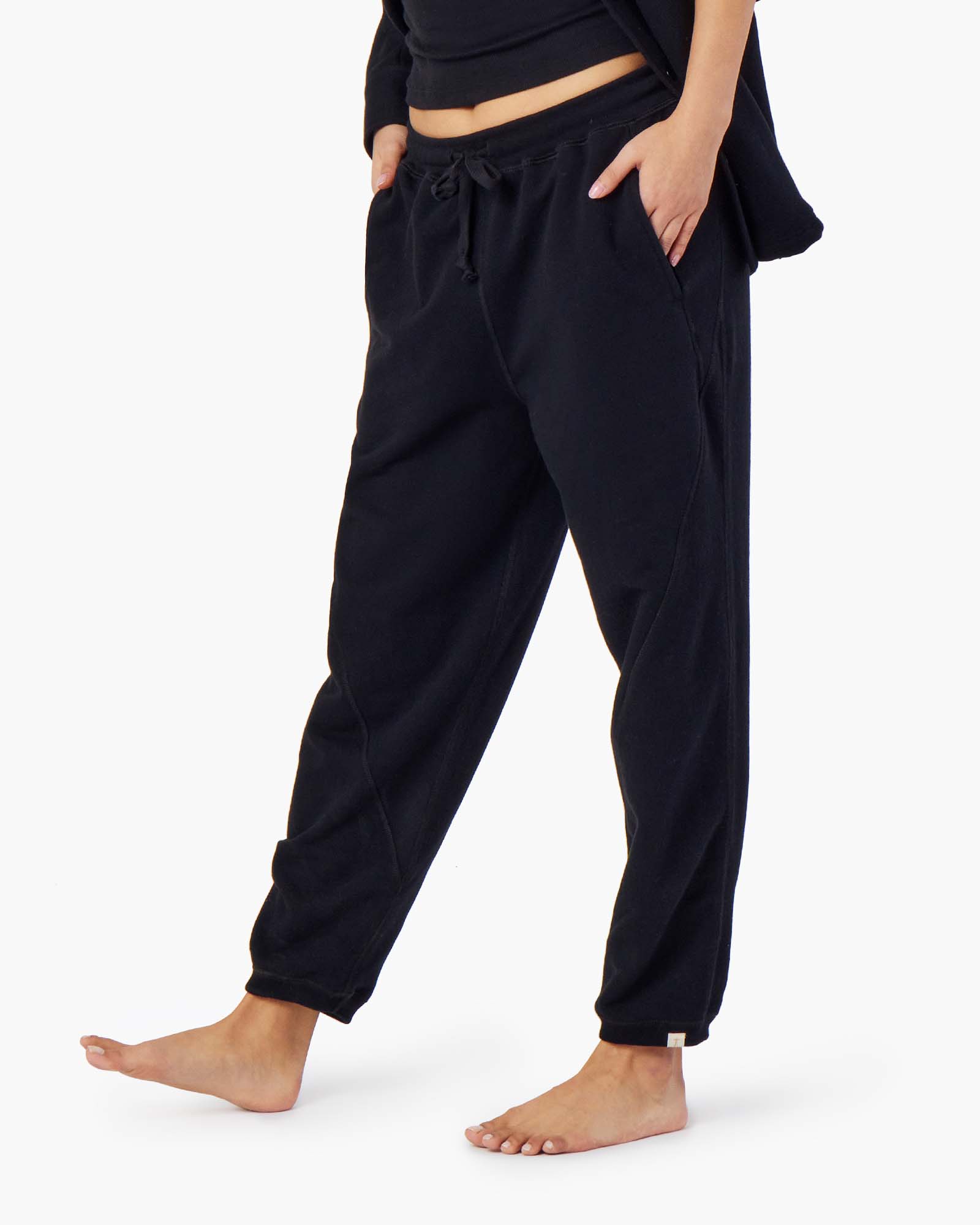 Black Women's TKEES Panelled Jogger | 0928615-EA