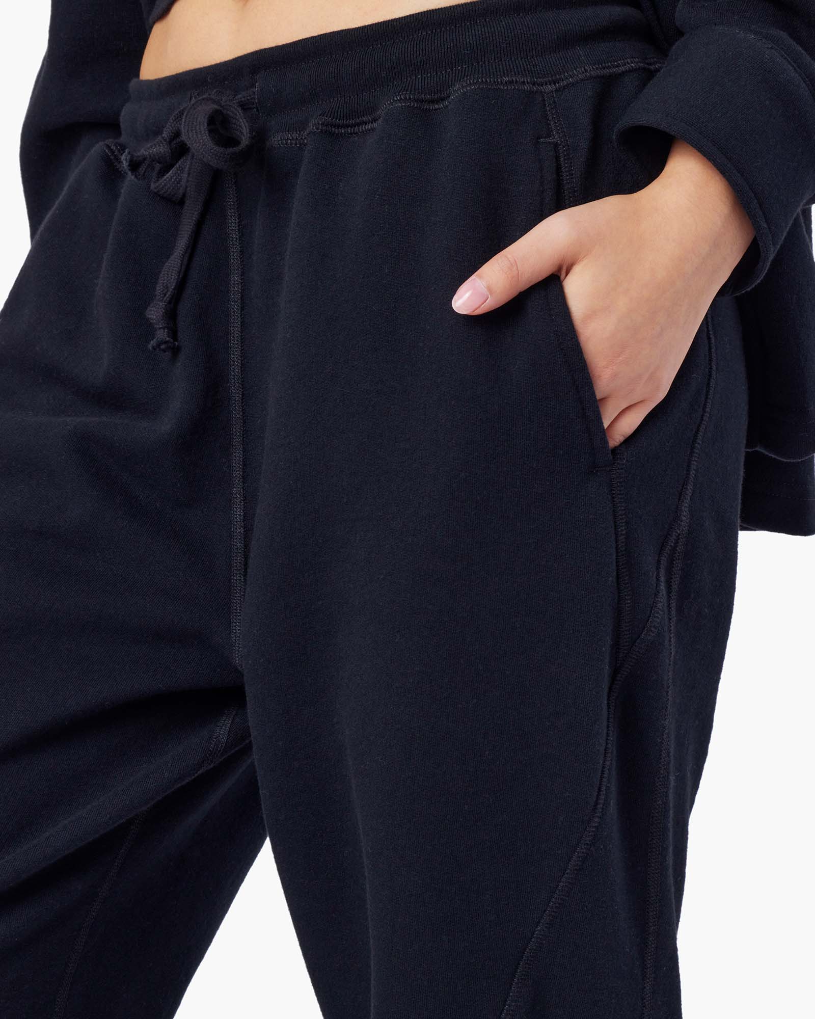 Black Women's TKEES Panelled Jogger | 0928615-EA