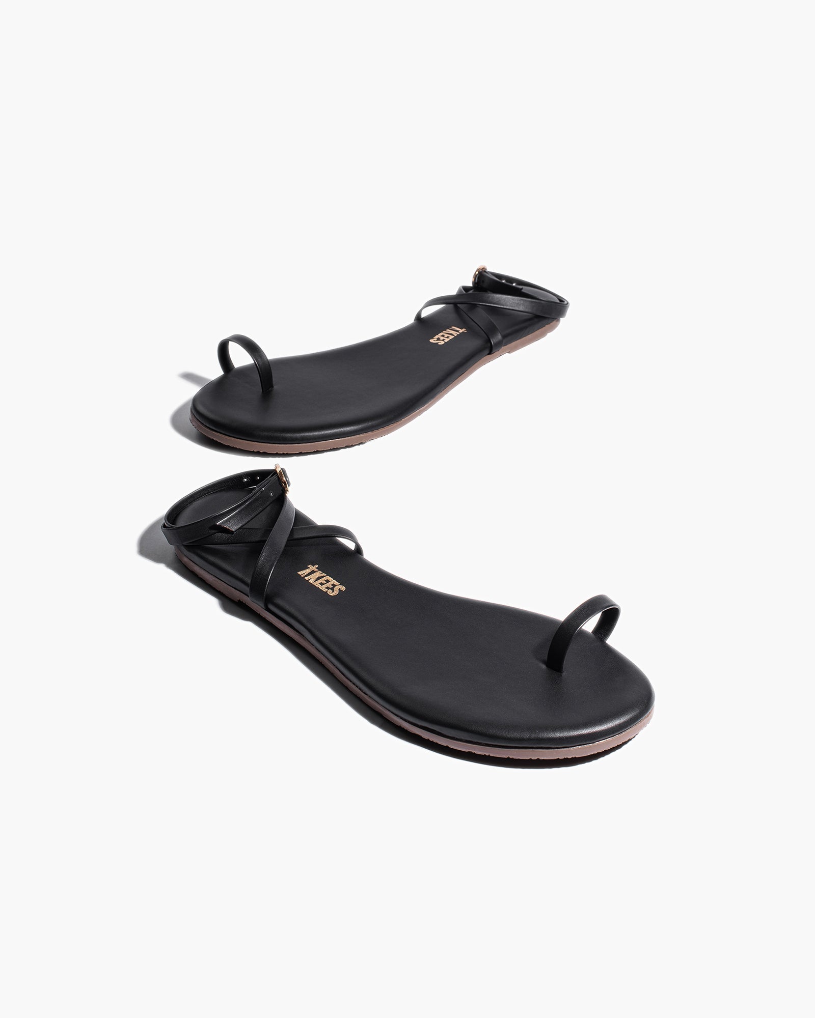 Black Women's TKEES Phoebe Sandals | 0936578-RN