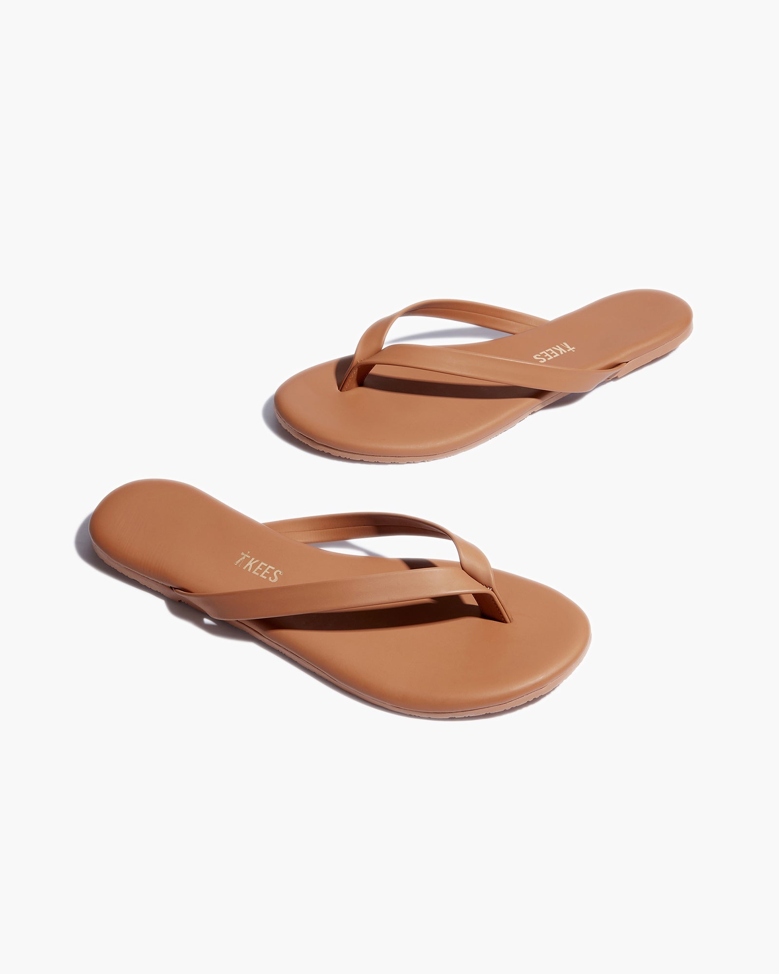 Brown Women's TKEES Boyfriend Vegan Flip Flops | 7806924-CS