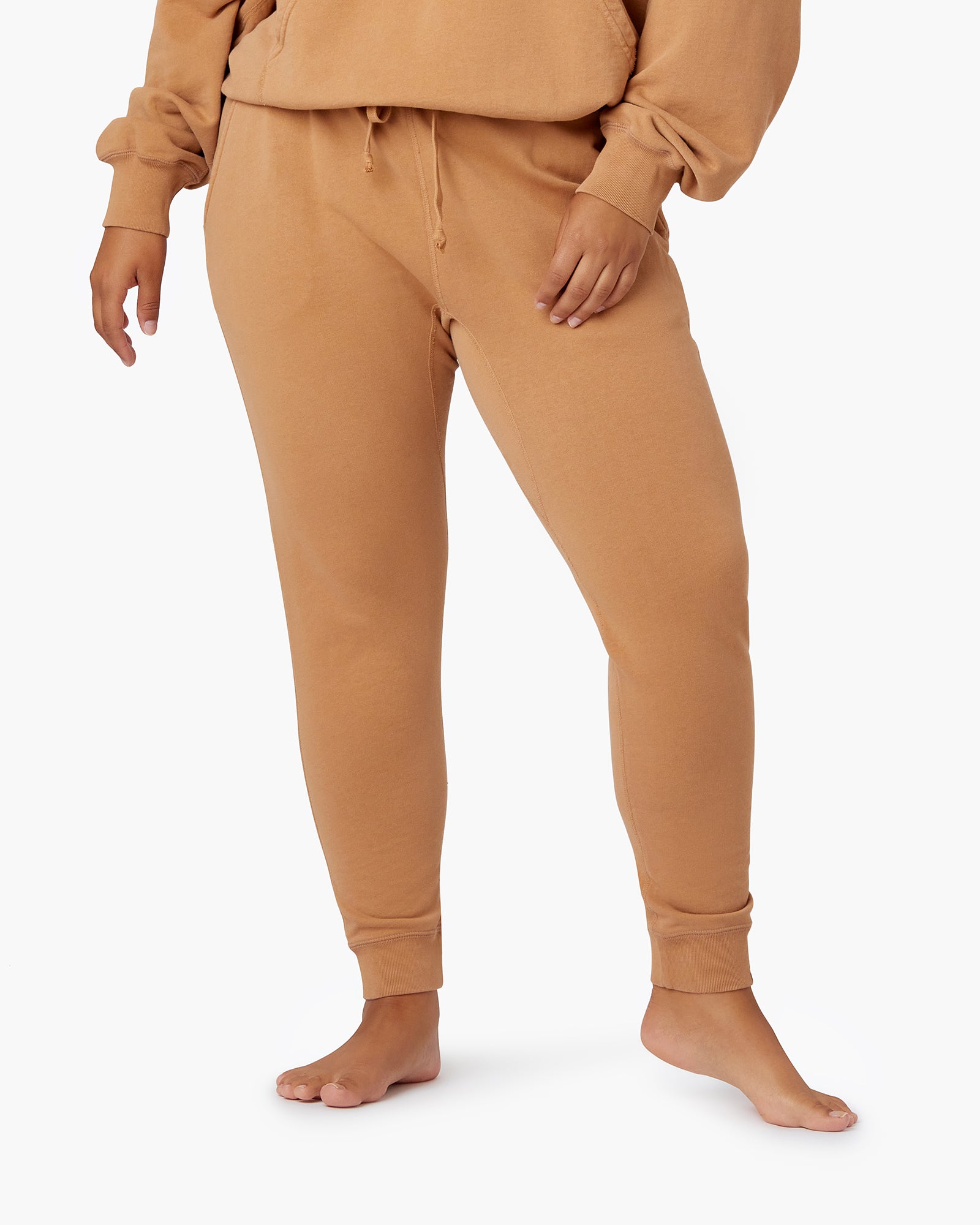 Brown Women's TKEES Core Sport Jogger | 9741650-NP