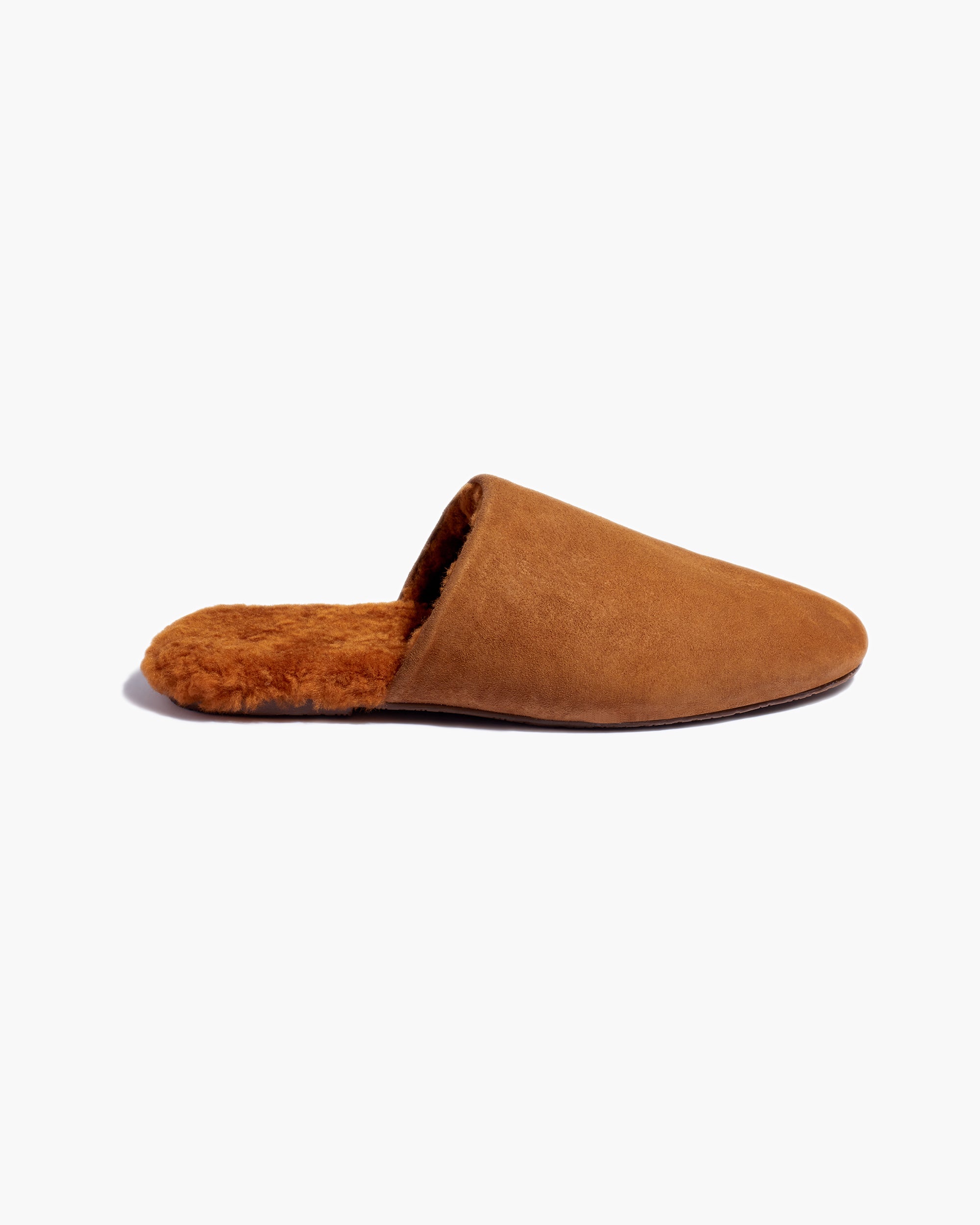 Brown Women's TKEES Ines Shearling Slides | 4897051-UY