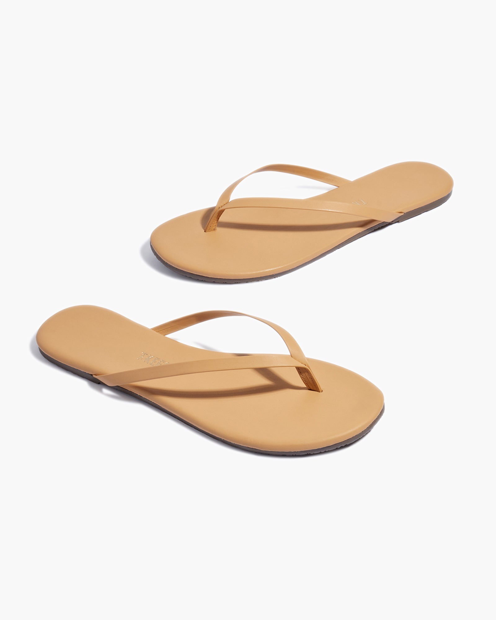 Brown Women's TKEES Lily Nudes Flip Flops | 1520493-GC