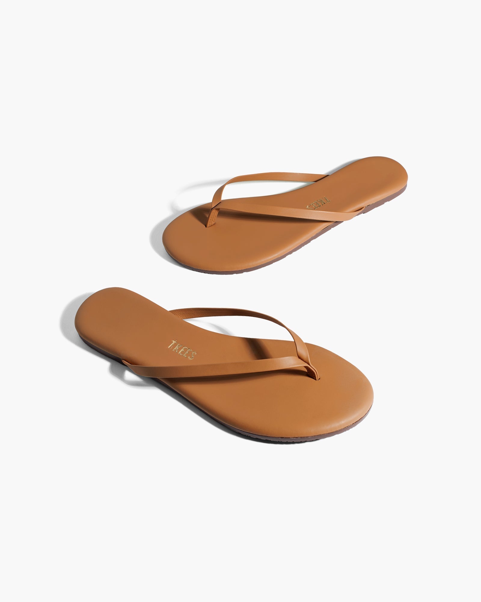 Brown Women's TKEES Lily Nudes Flip Flops | 3082467-MZ