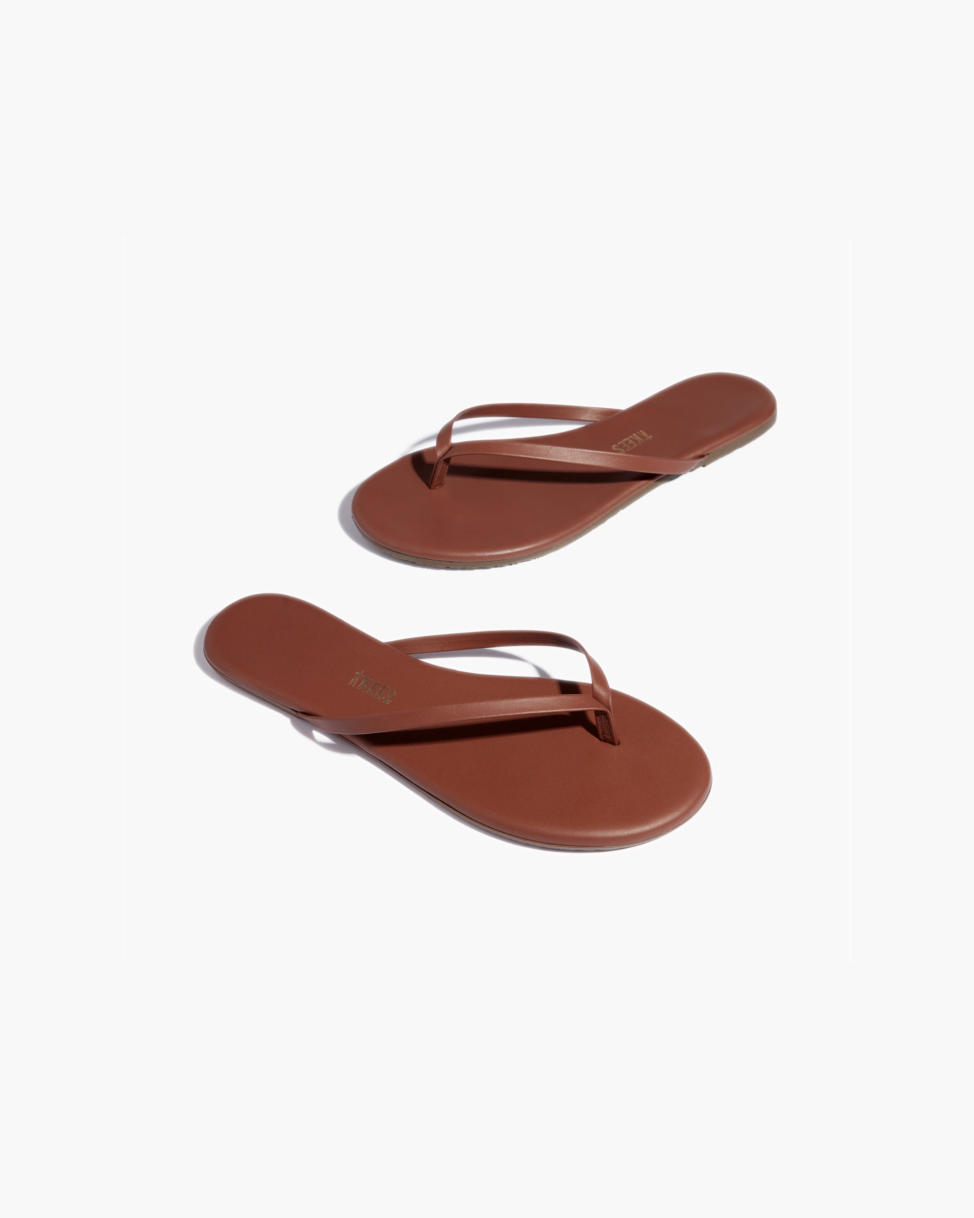 Brown Women's TKEES Lily Nudes Flip Flops | 9723410-OP