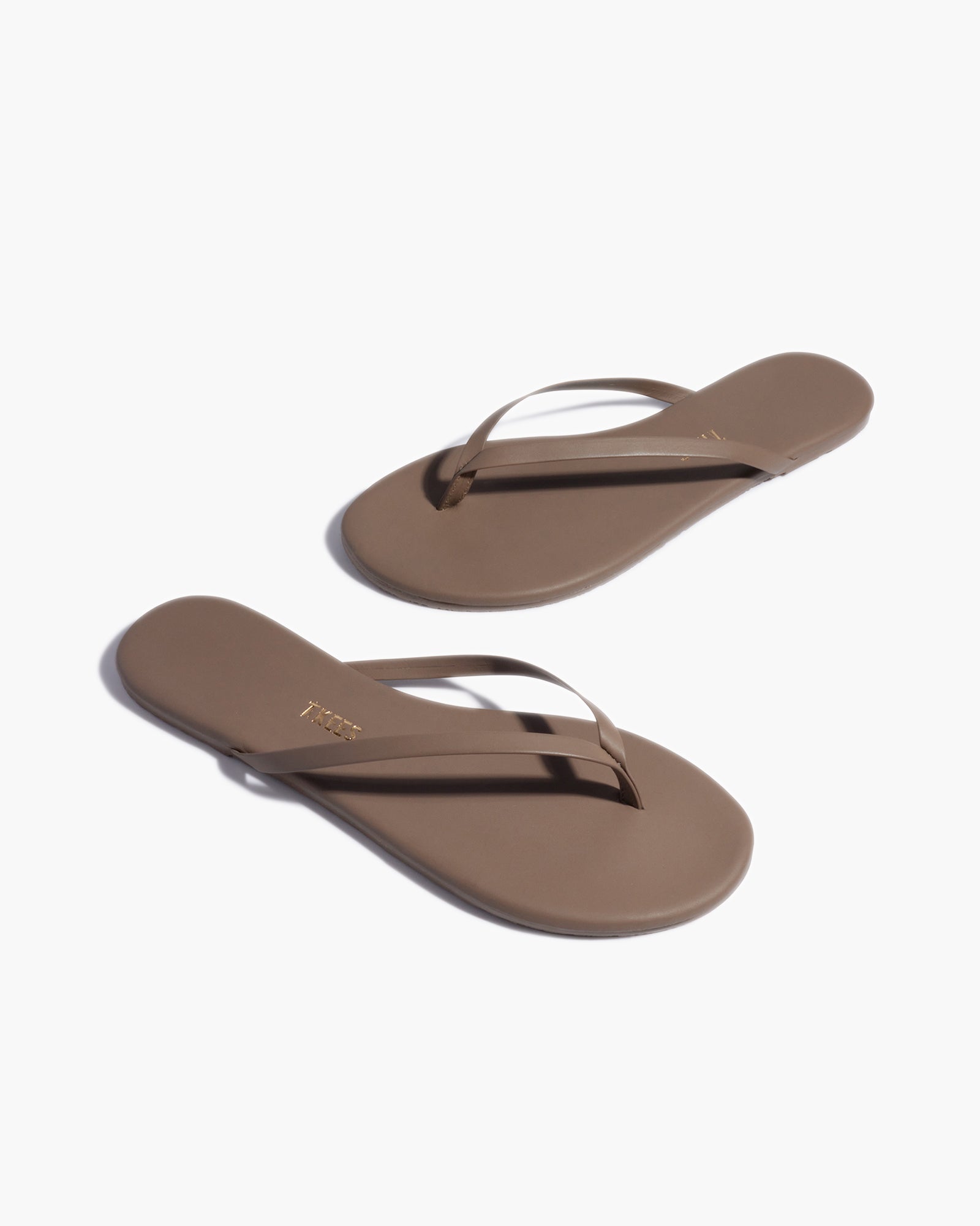 Brown Women's TKEES Lily Pigments Flip Flops | 3016428-WO