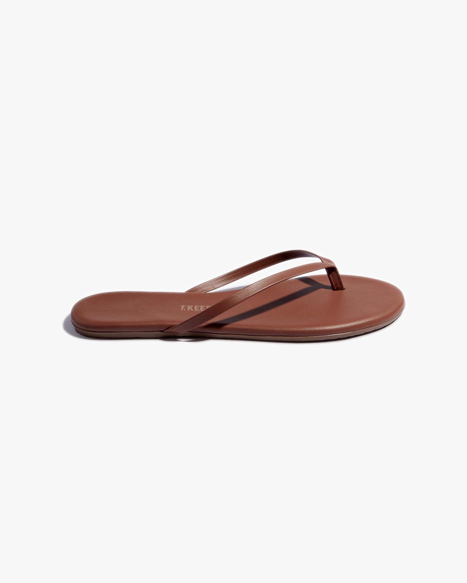 Brown Women's TKEES Lily Vegan Flip Flops | 6710539-MU