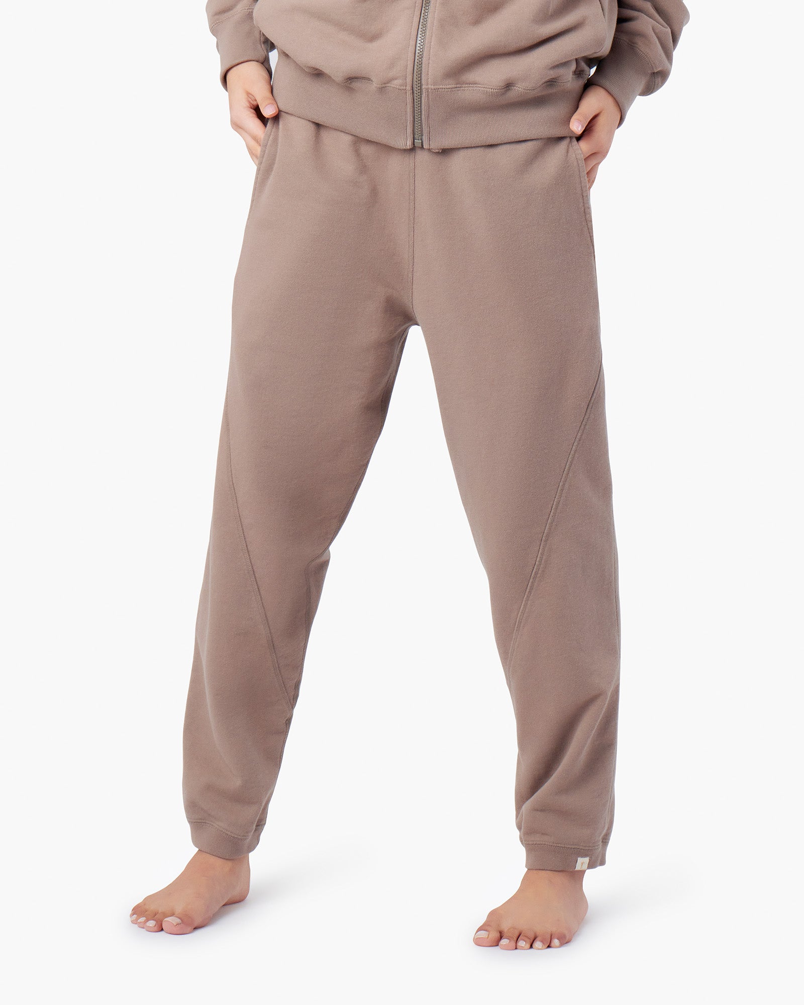 Brown Women's TKEES Panelled Jogger | 3948702-GY