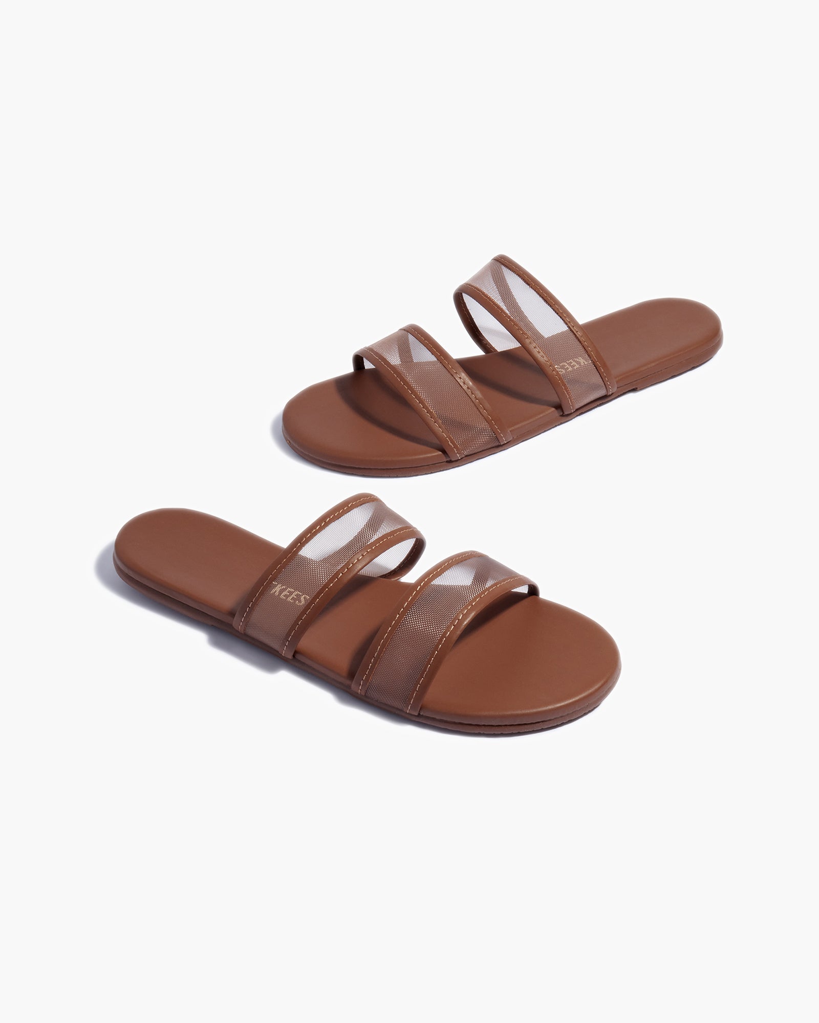 Brown Women's TKEES Viv Slides | 0364859-YN