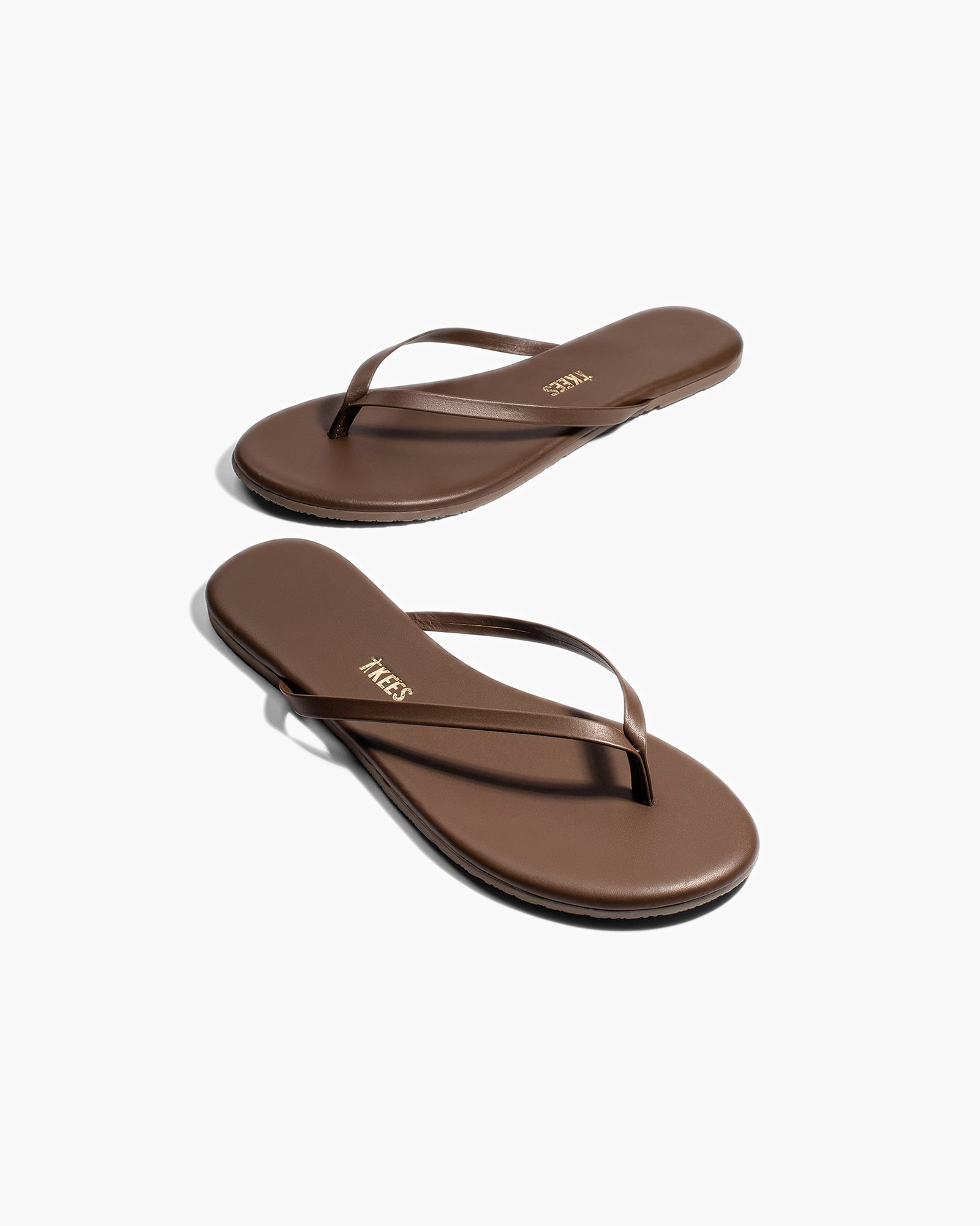 Coffee Women's TKEES Lily Liners Flip Flops | 2407168-ES