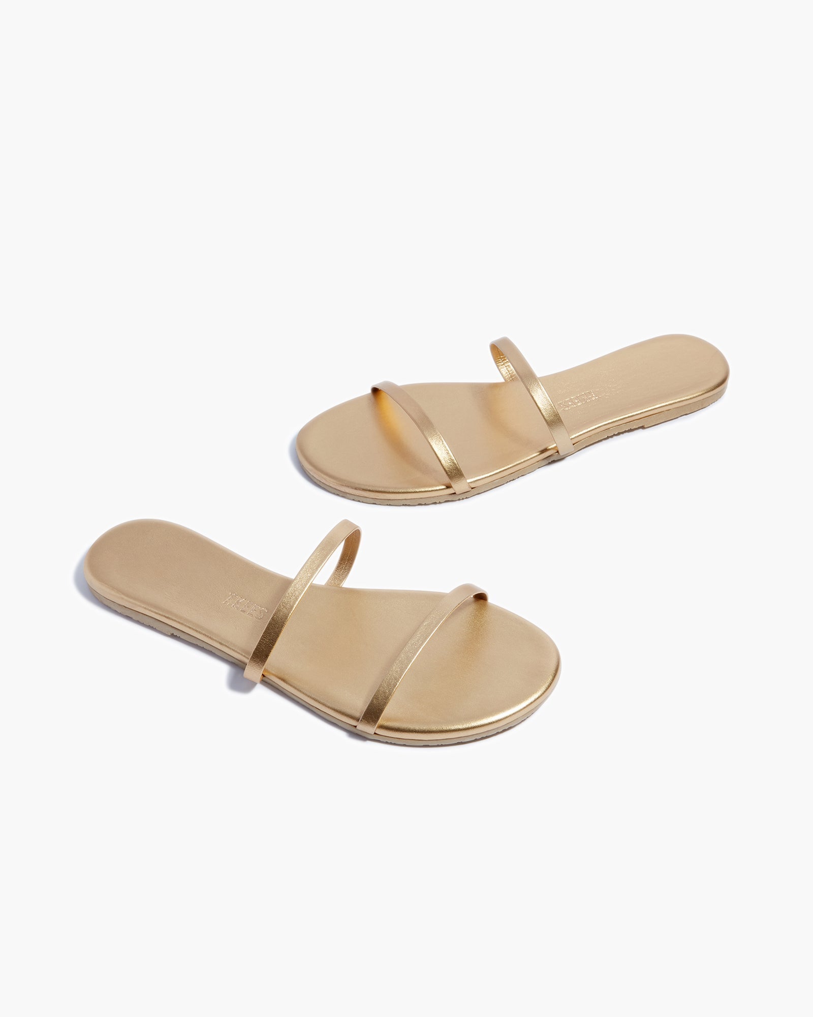 Gold Women's TKEES Gemma Metallics Sandals | 9150243-ZA