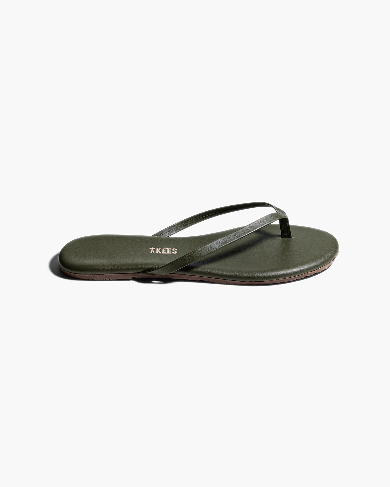 Green Women's TKEES Lily Liners Flip Flops | 4130792-VX