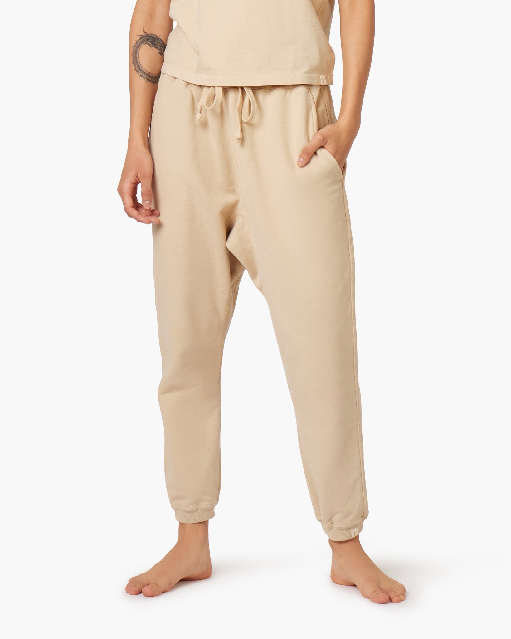 Khaki Women's TKEES Core Jogger | 8123604-WH