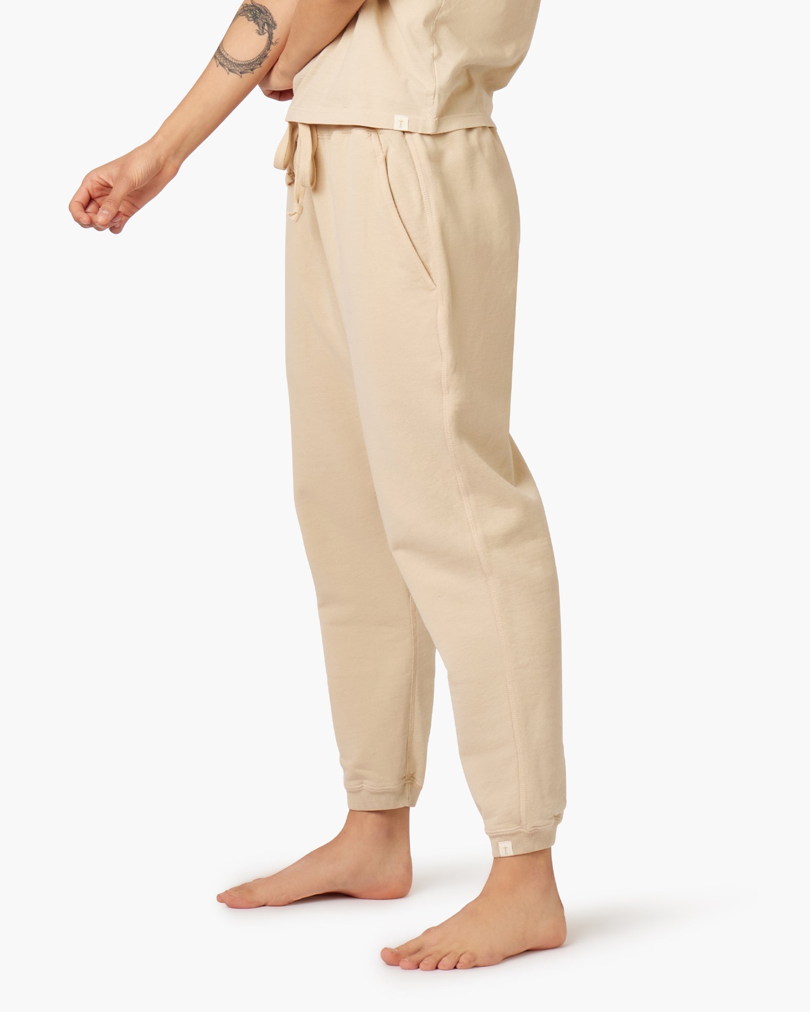 Khaki Women's TKEES Core Jogger | 8123604-WH