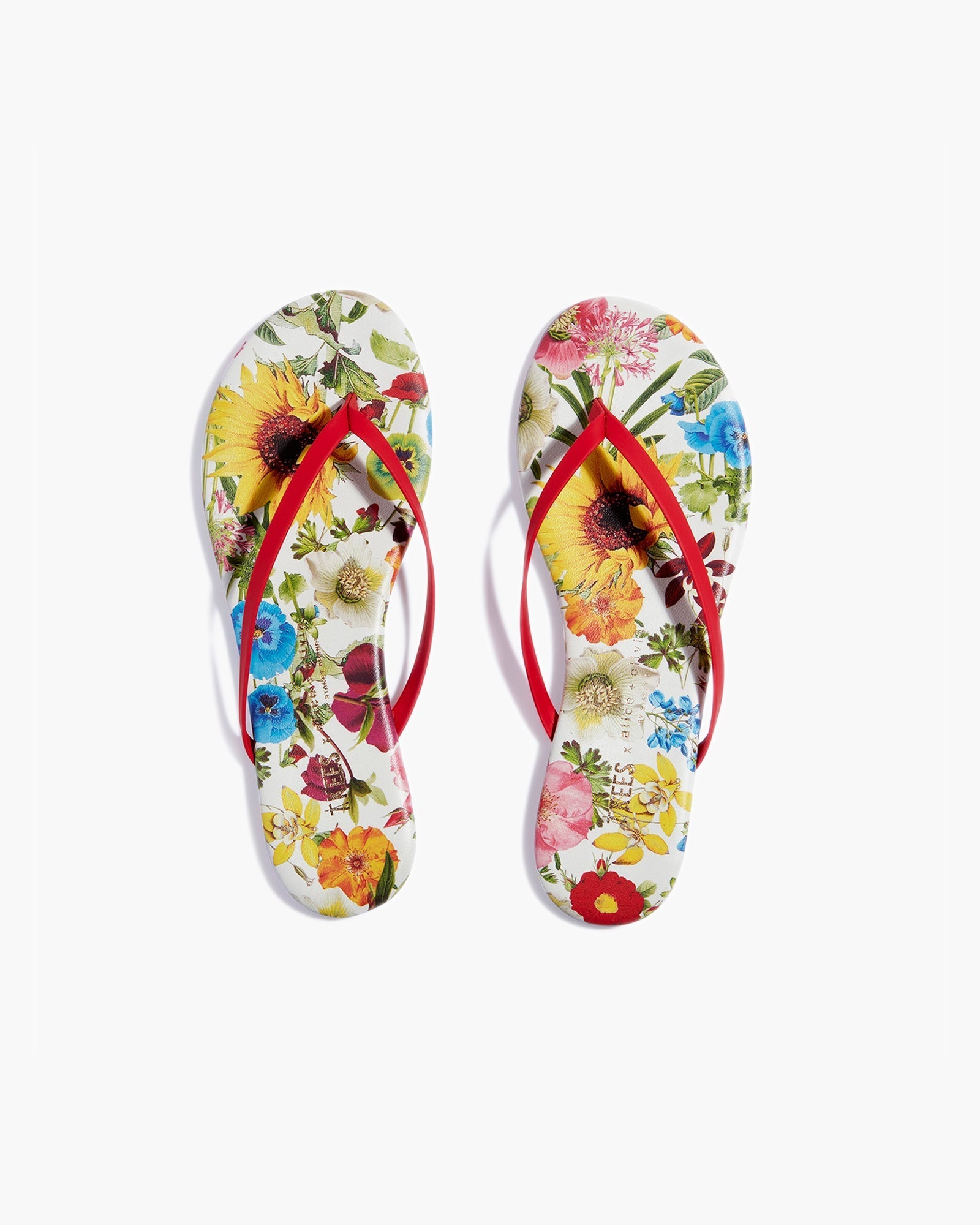 Multicolor Women\'s TKEES TKEES x Alice + Olivia Lily Flip Flops | 9074285-AH