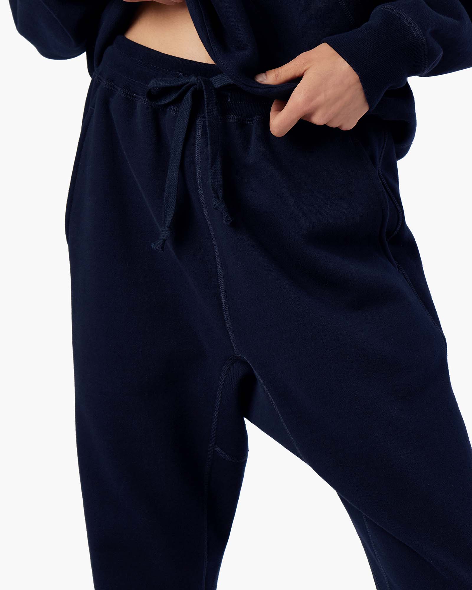 Navy Women's TKEES Warm Core Jogger | 3627854-JW