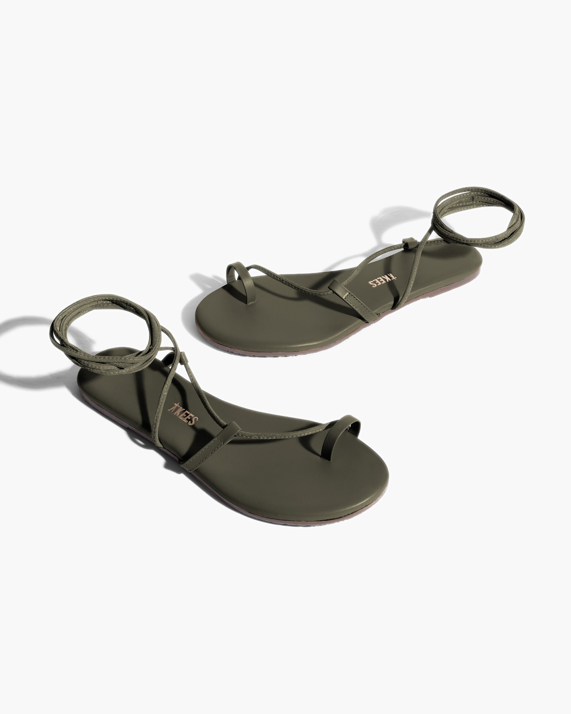 Olive Women's TKEES Jo Sandals | 4236980-CS