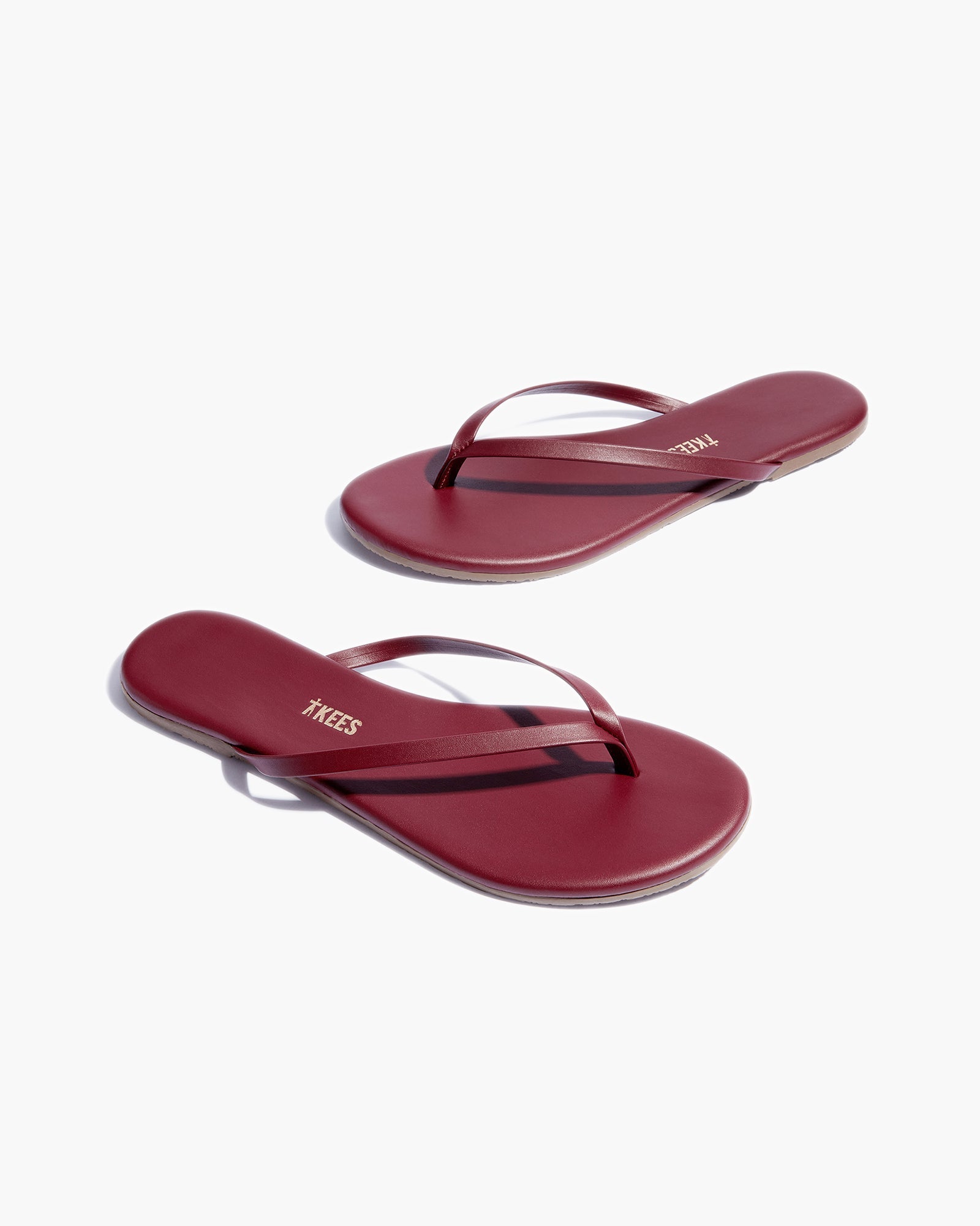 Red Women's TKEES Lily Liners Flip Flops | 5438260-DY