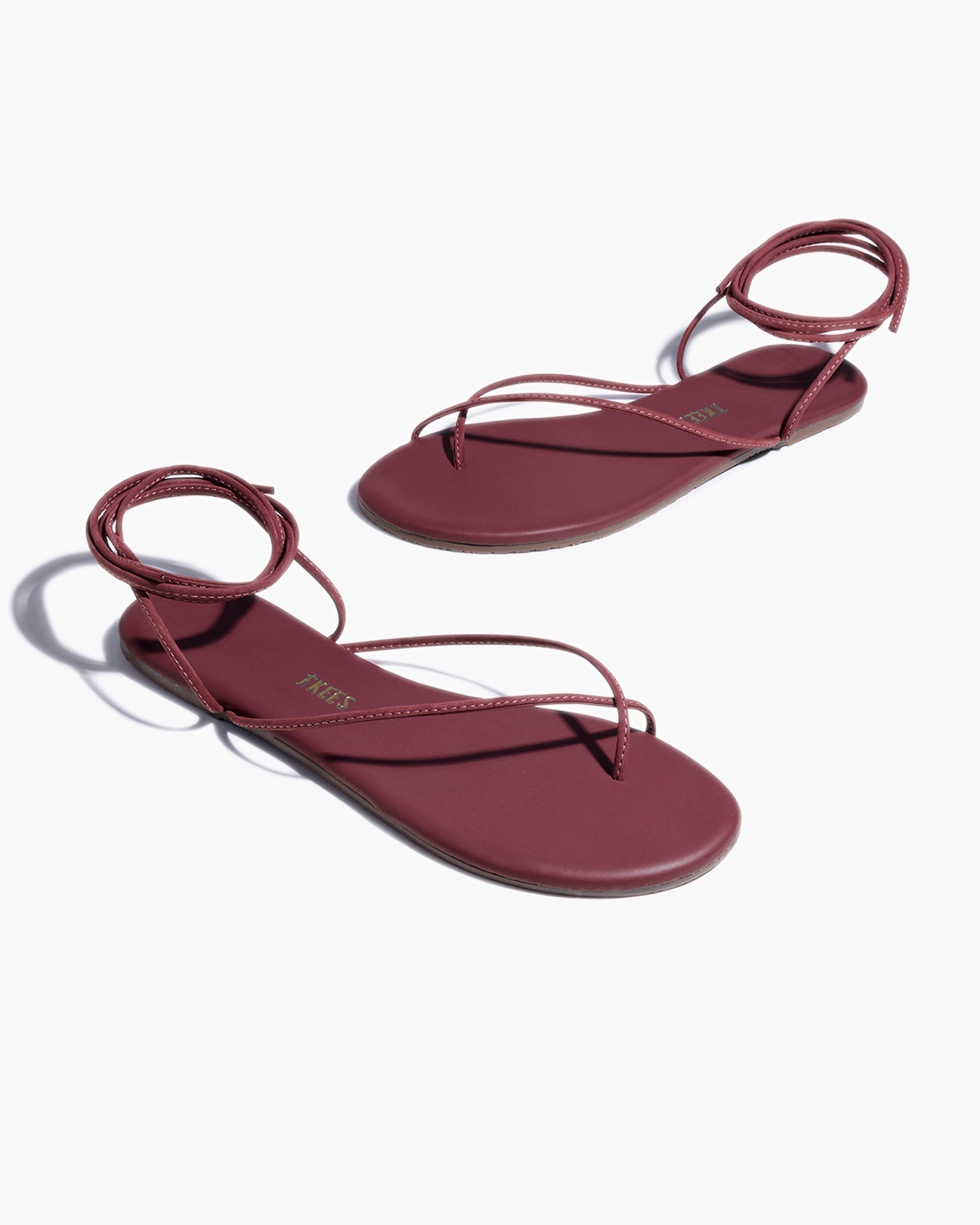 Red Women's TKEES Roe Sandals | 4256180-FC