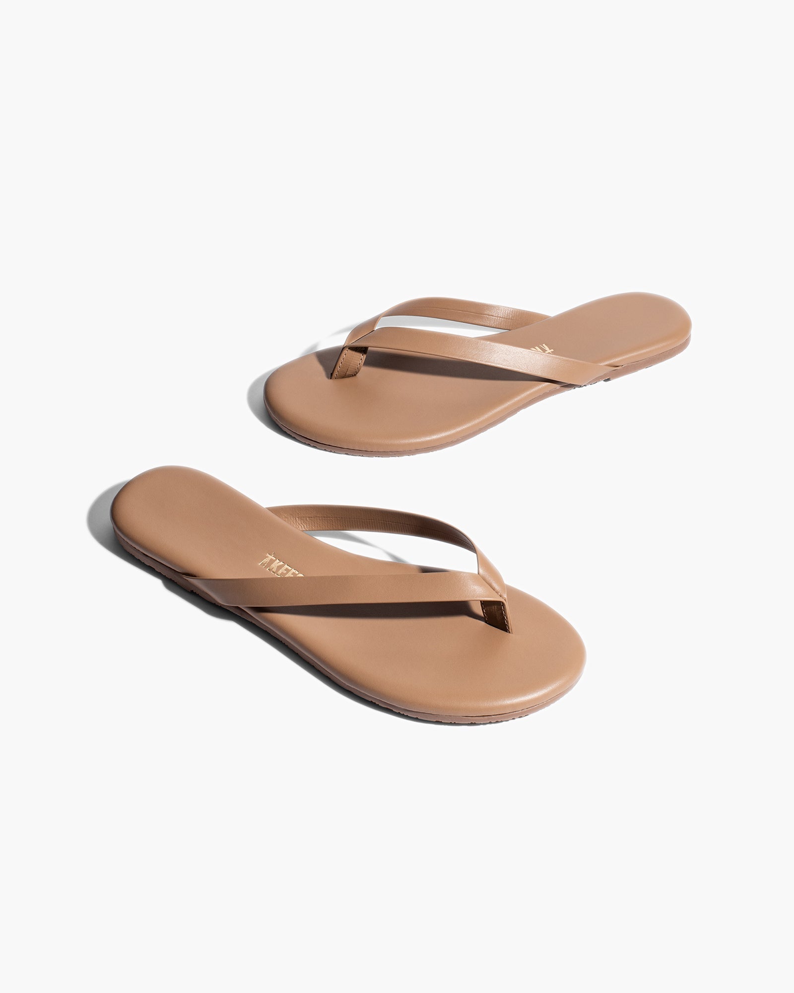 Rose Gold Women's TKEES Boyfriend Flip Flops | 6531784-CU