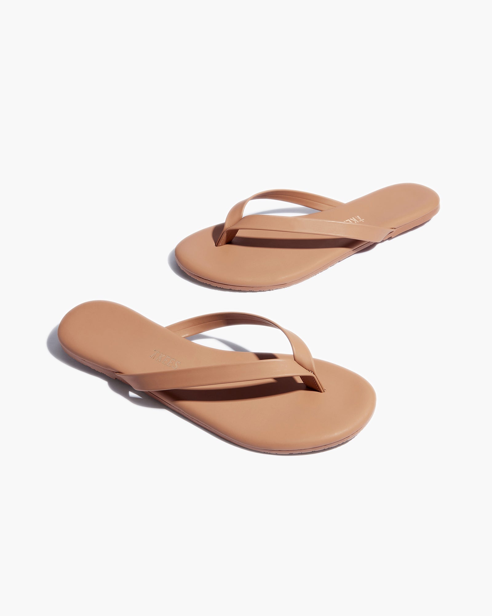 Rose Gold Women's TKEES Boyfriend Vegan Flip Flops | 1204736-HG