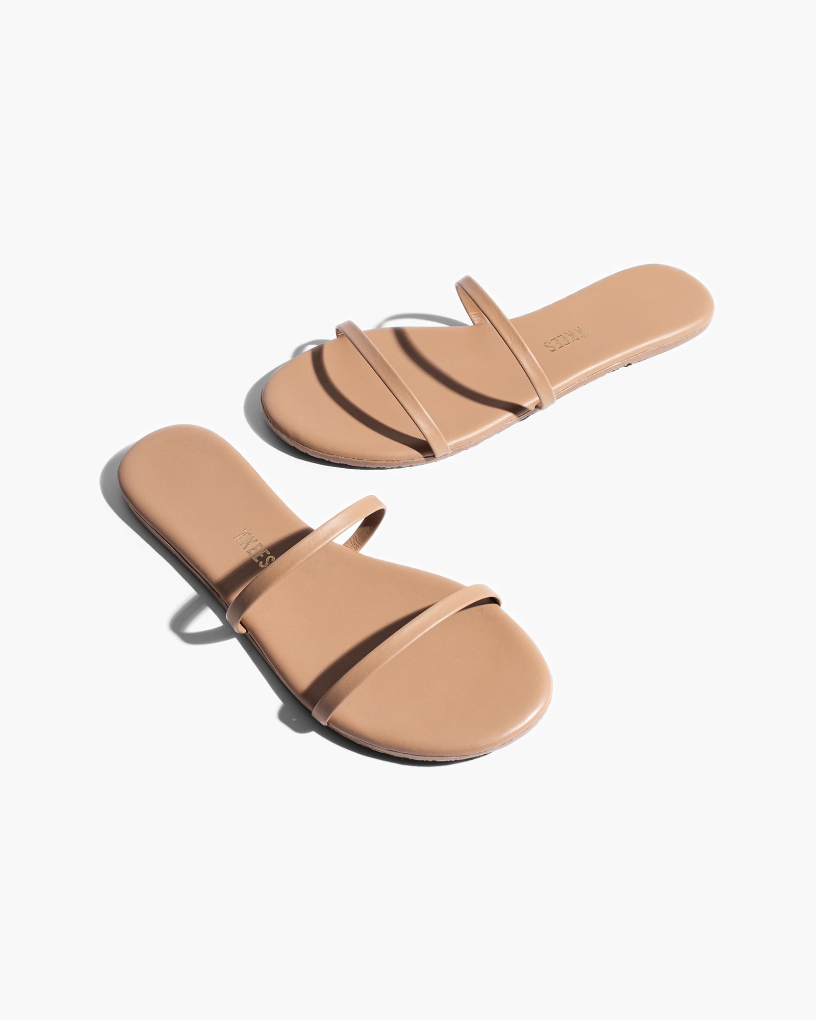 Rose Gold Women's TKEES Gemma Sandals | 2453671-TB