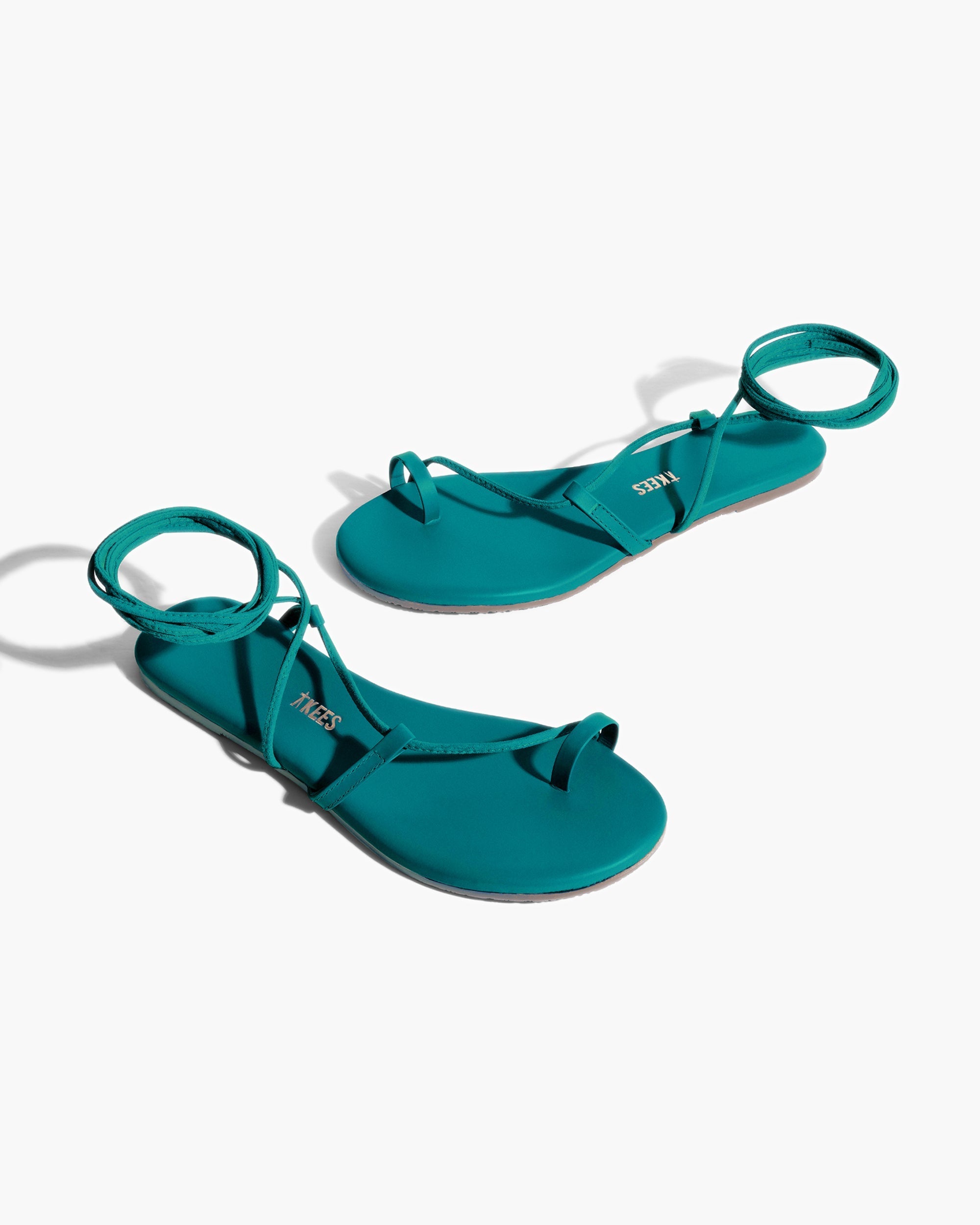 Turquoise Women's TKEES Jo Pigments Sandals | 0845179-WZ