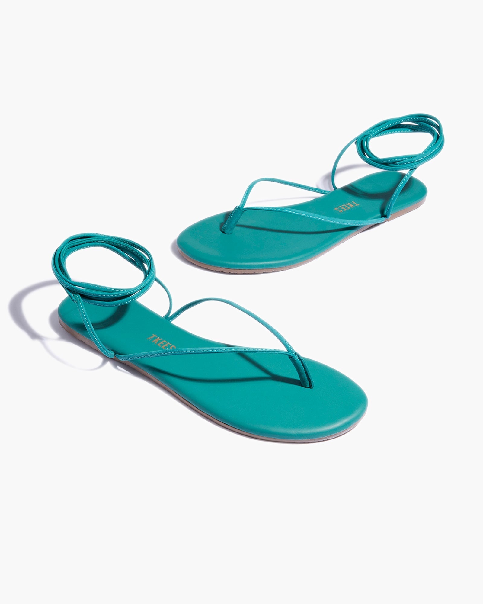 Turquoise Women's TKEES Lilu Pigments Sandals | 5746209-RE