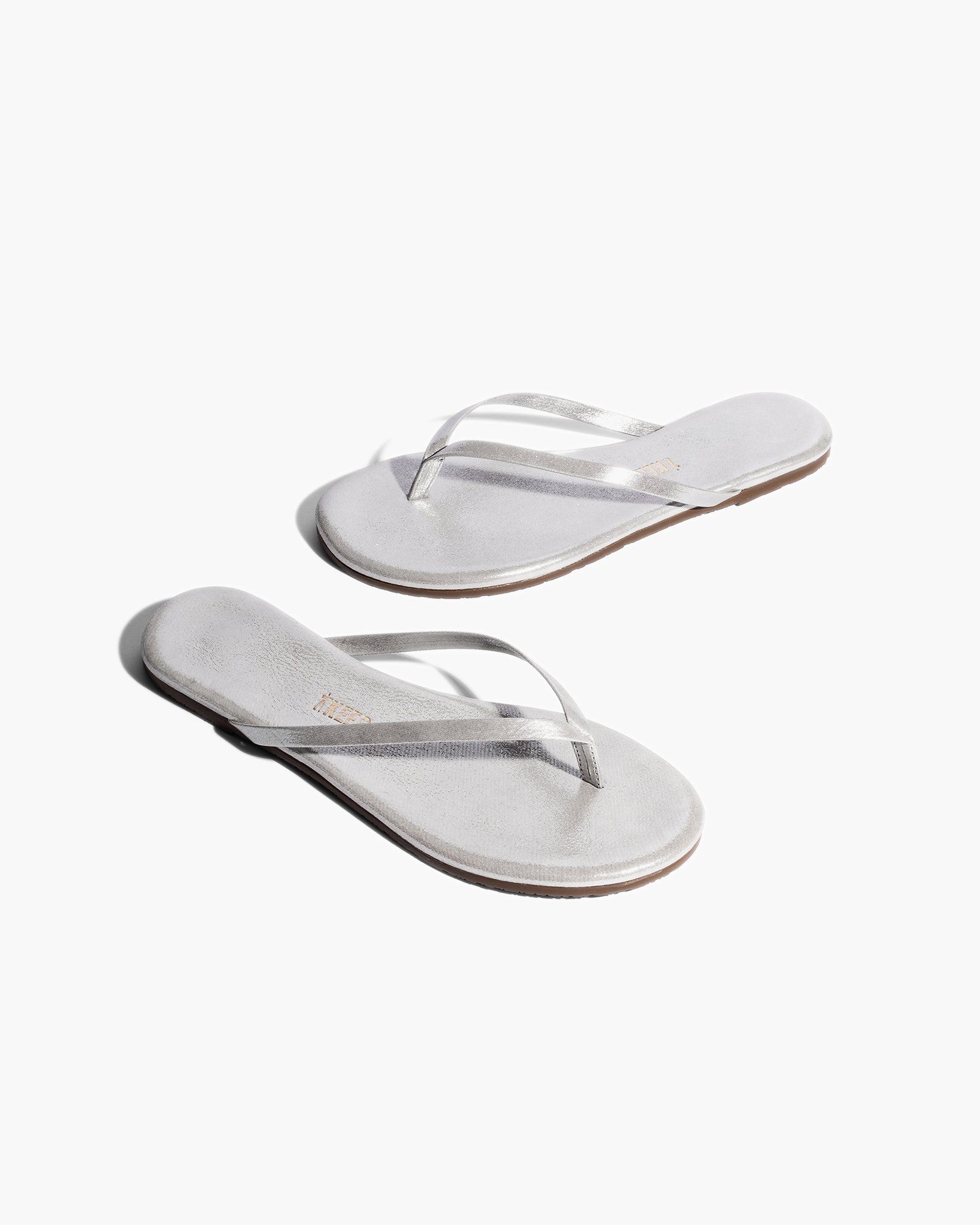 White Women's TKEES Lily Glitters Flip Flops | 9160827-GY