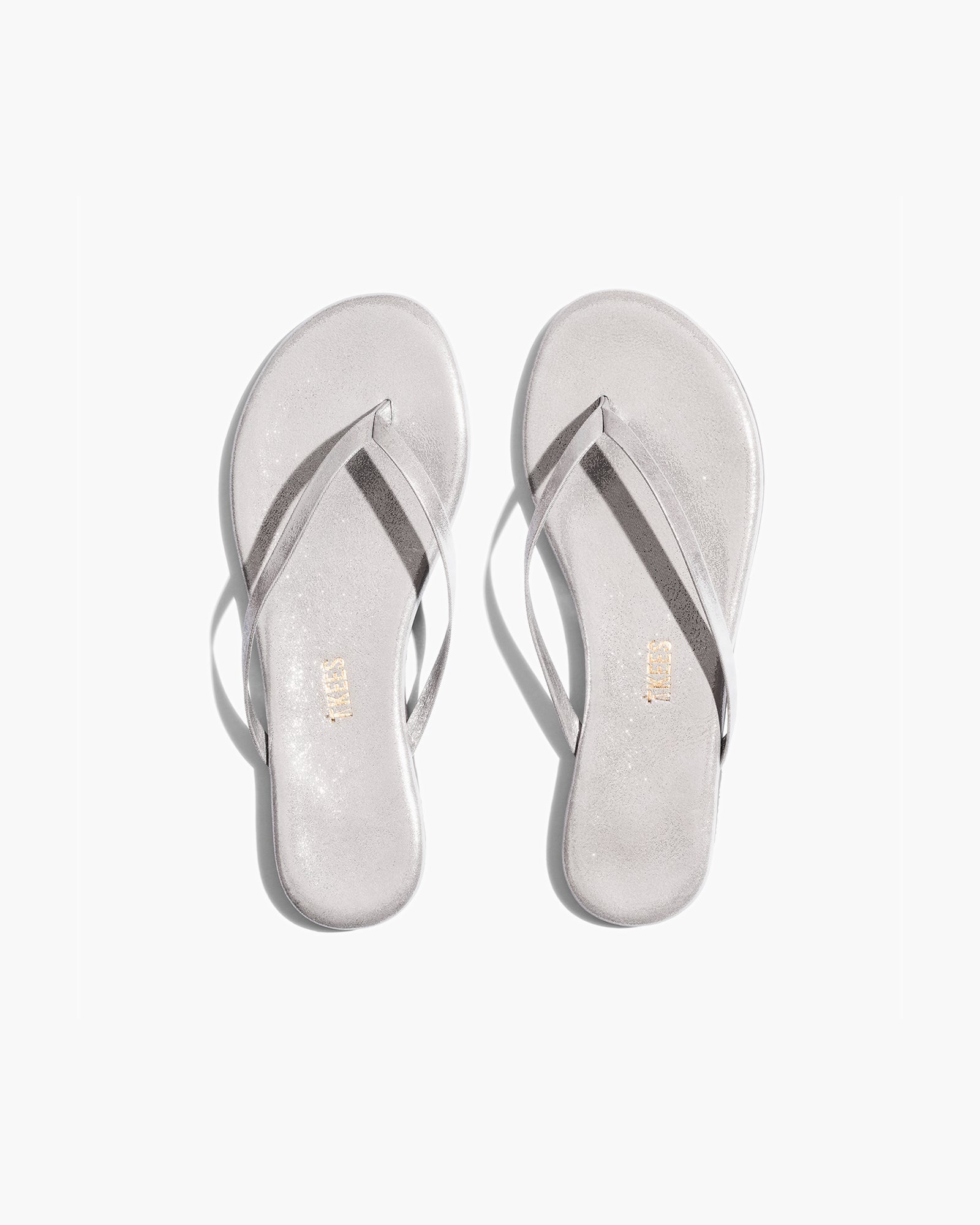 White Women\'s TKEES Lily Glitters Flip Flops | 9160827-GY