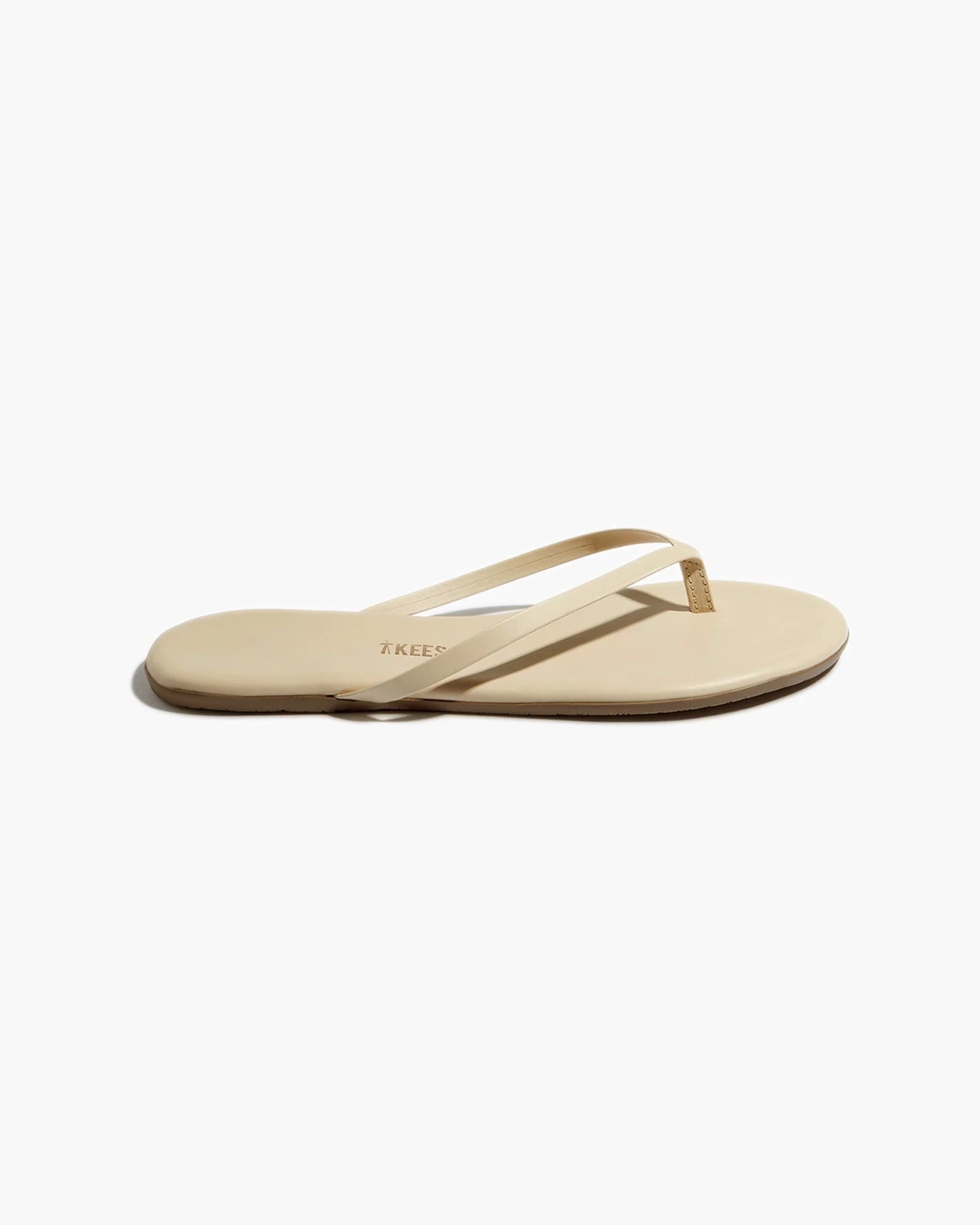 White Women's TKEES Lily Nudes Flip Flops | 3867159-FE