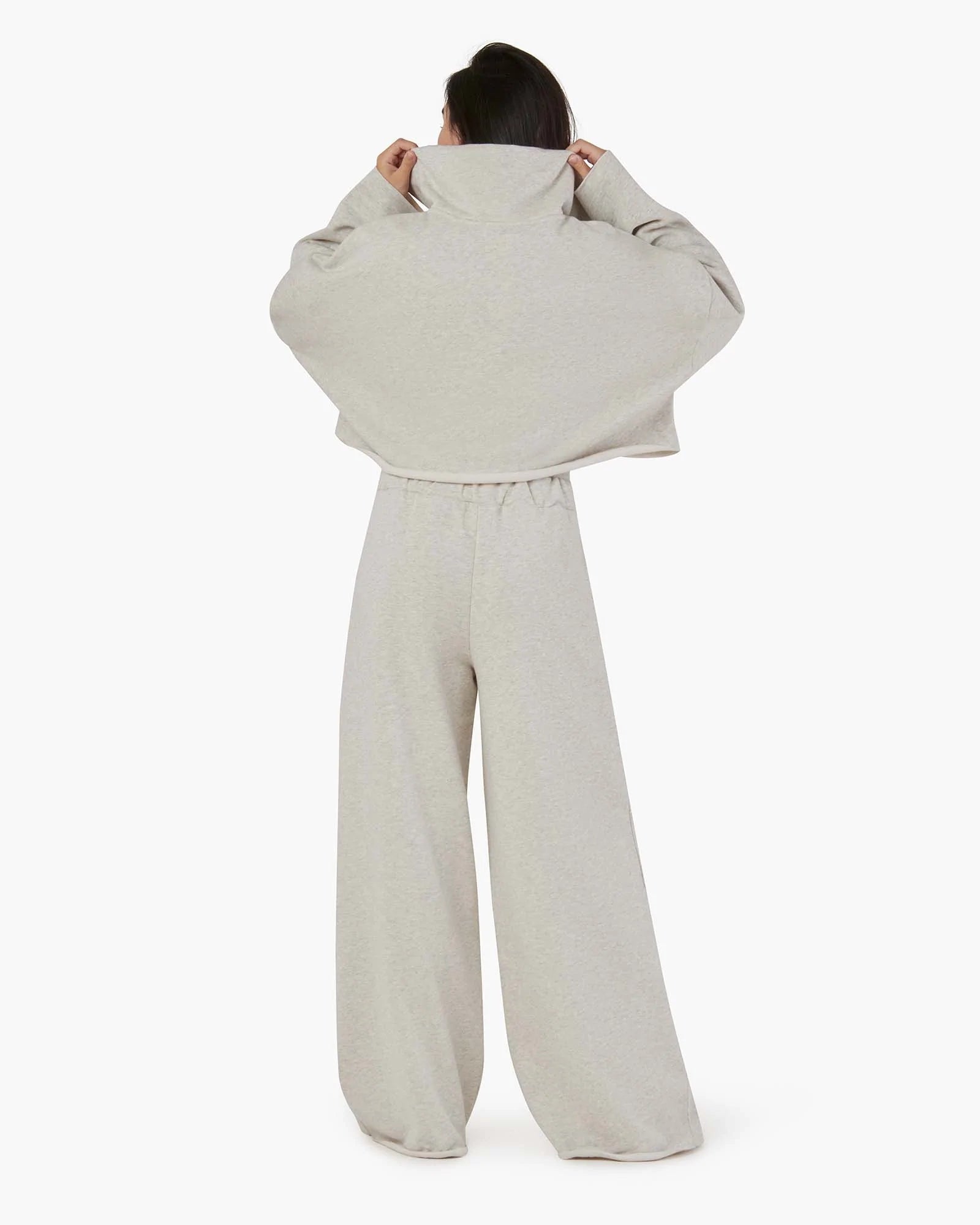 White Women's TKEES Warm Core Wide Leg Pants | 7581260-RX