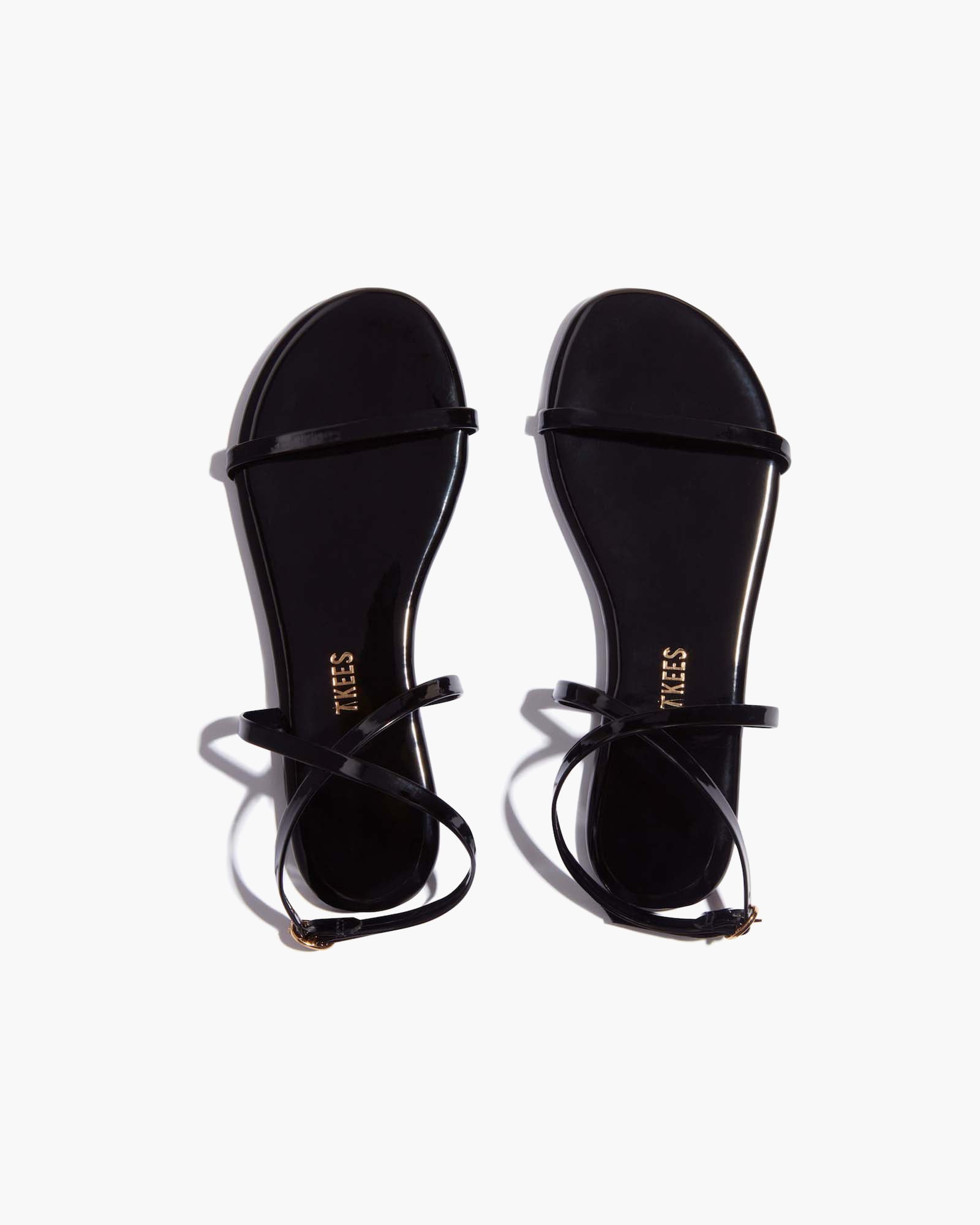Black Women's TKEES MJ Glosses Sandals | 8693274-CT