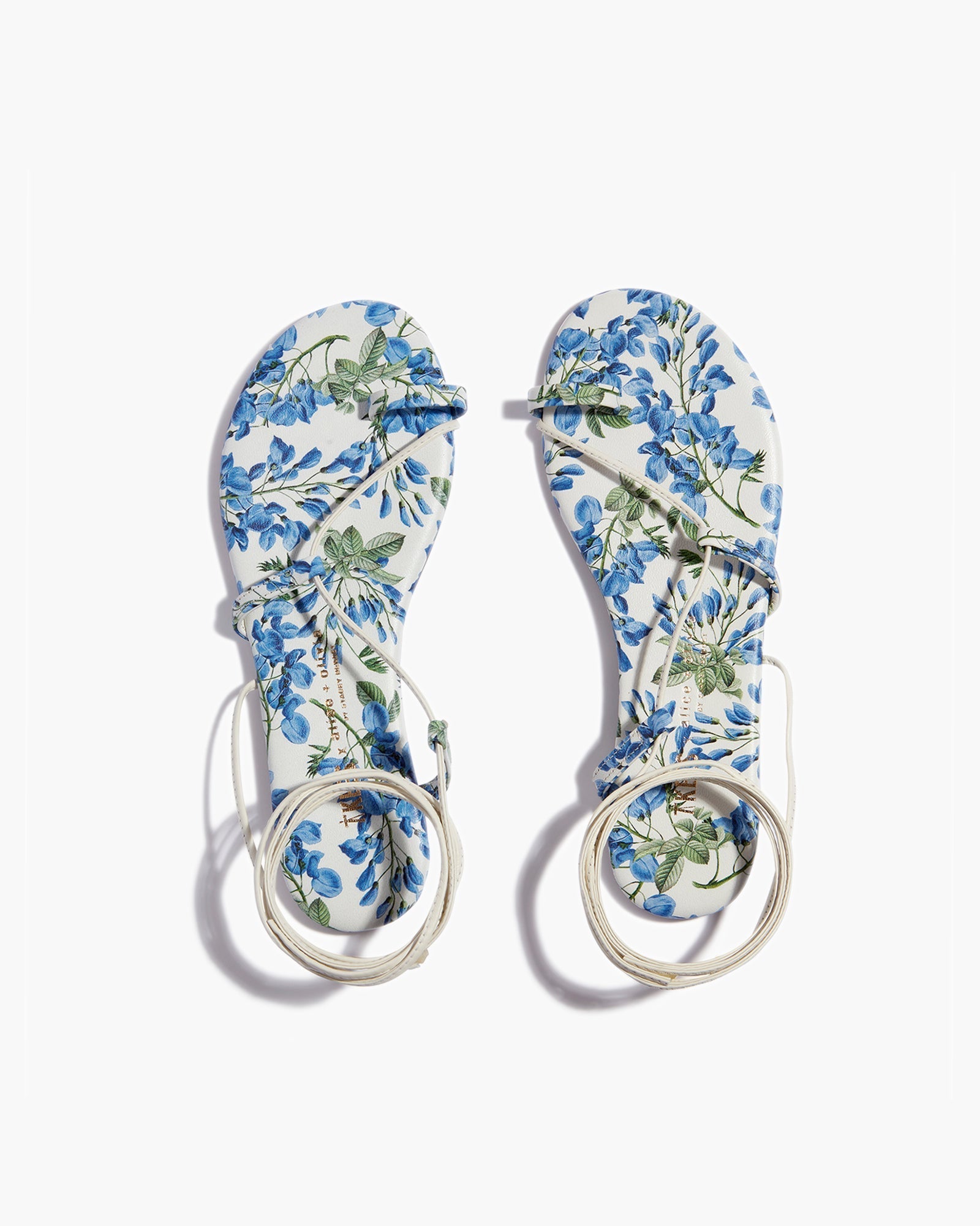 Blue Women's TKEES TKEES x Alice + Olivia Jo Sandals | 7254931-YK