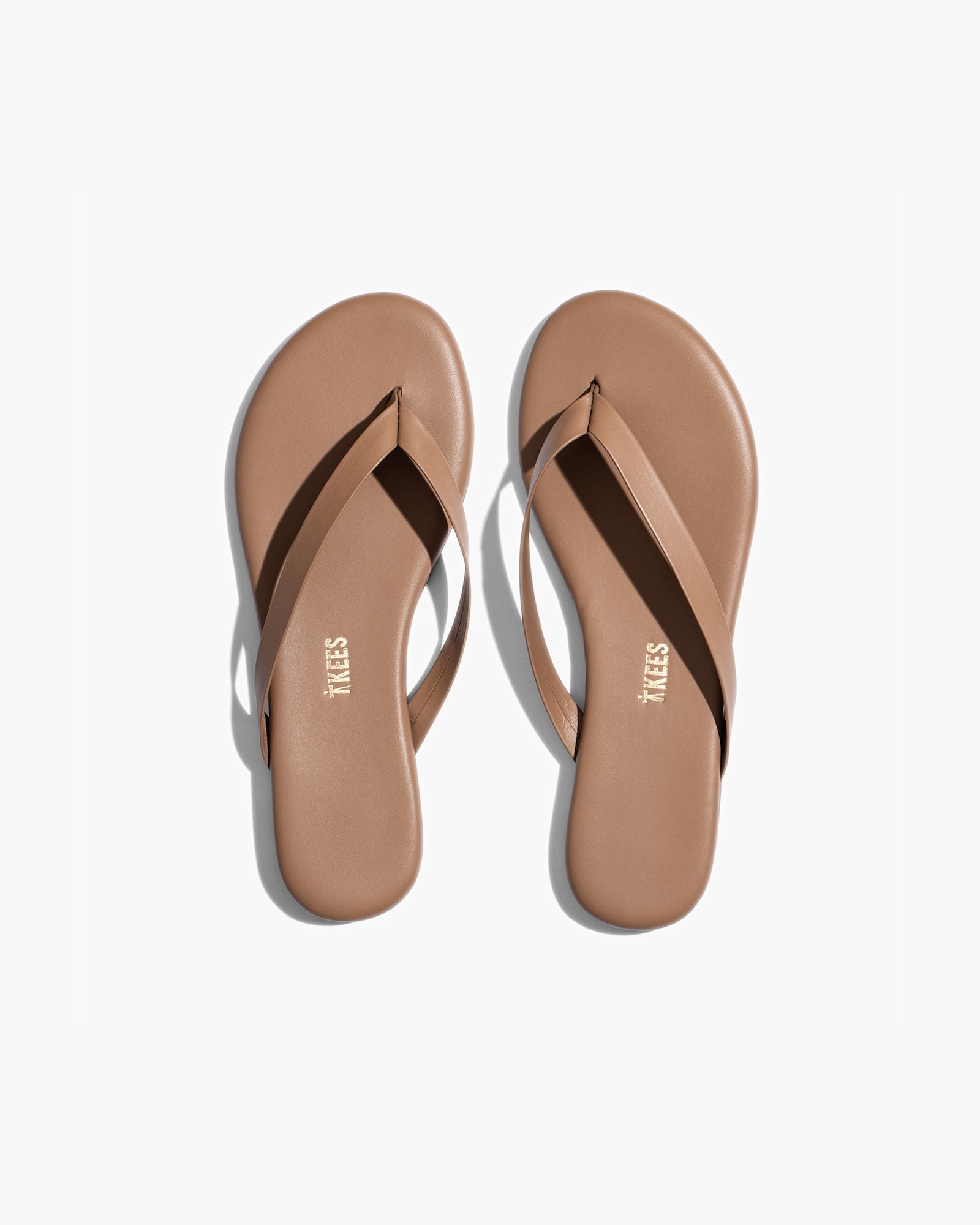 Rose Gold Women's TKEES Boyfriend Flip Flops | 6531784-CU