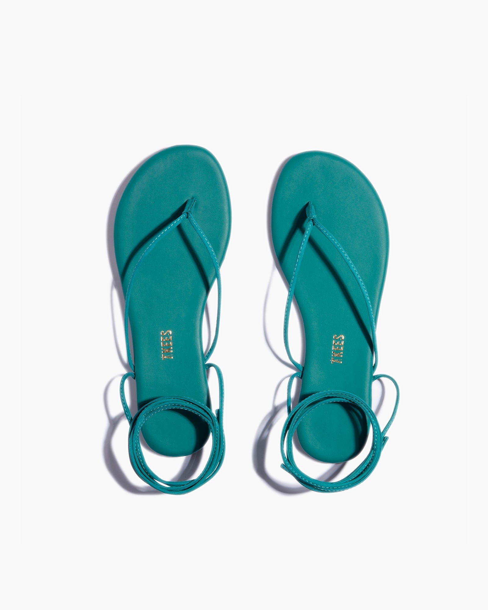 Turquoise Women's TKEES Lilu Pigments Sandals | 5746209-RE